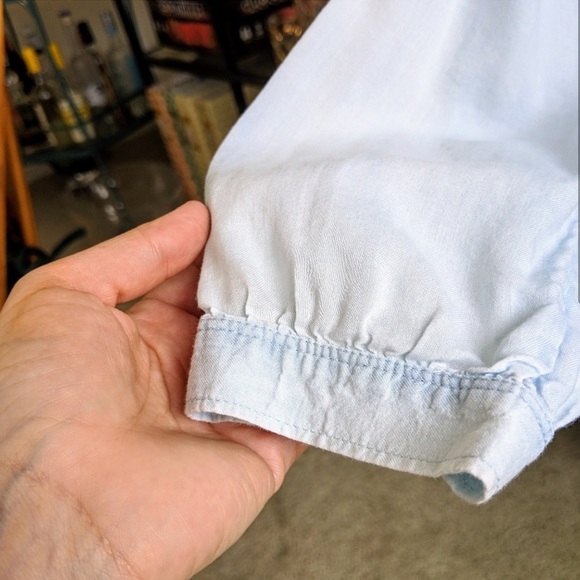 LOFT softened chambray top - Picture 2 of 6